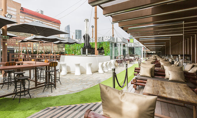 Une terrasse pour rêver. Le Zielou de Madrid plus proche que jamais